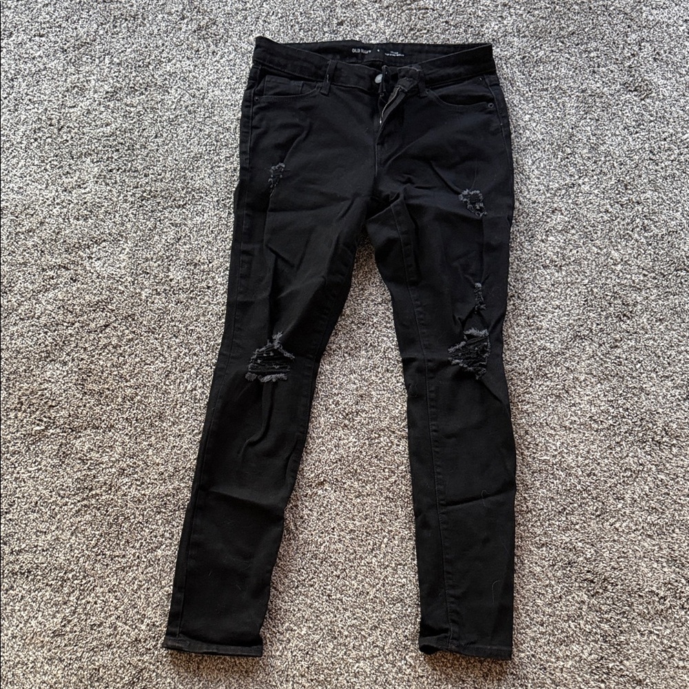 Old Navy Black High-Rise Skinny Jeans